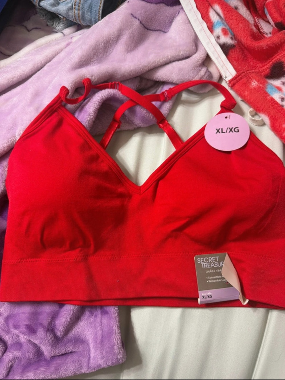 Secret Treasures Red Seamless Bralette XL/XG